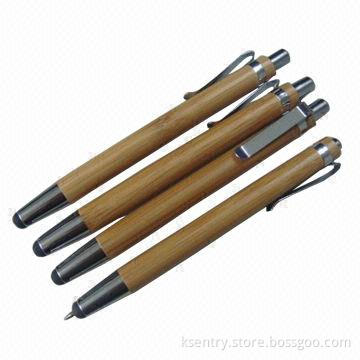 New Design Promotional Bamboo Touch Pen Stylus for iPhone/iPad Accessories